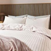 Calcio Tranquil Check Pink Duvet Set Double image