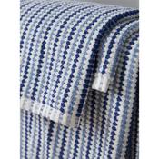 Rice Weave Stripe Blue Bath Towel image