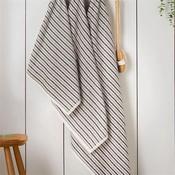 Rice Weave Stripe Grey Bath Sheet image
