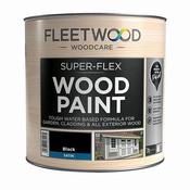 Super-Flex Wood Paint Black 1L