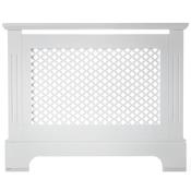 Tema Georgian White Radiator Cabinet Small