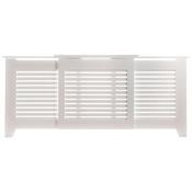 Tema Contemporary Adjustable Radiator Cabinet Large White