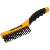 Roughneck Shoe Handle Wire Brush Soft Grip 255Mm