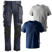 Snickers 6244 Trousers With Free Pack Of 2 T-Shirts image