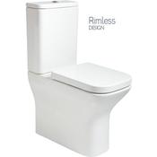 Sophia Comfort Height Fully Shrouded Rimless Toilet And Soft Close Seat