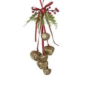 Christmas Bells Red Ribbon Hanger 49Cm image
