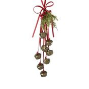 Christmas Bells Red Ribbon Hanger 45Cm image