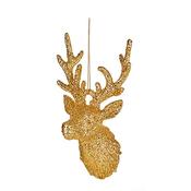 Premier Gold Stag Hanging Decoration 15Cm image