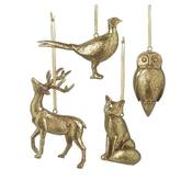 Gold Resin Animal Decoration Assorted