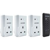Uni-Com Remote Control Sockets Pack Of 3 image