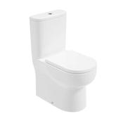 Via Shrouded Comfort Height Closed Coupled Rimless &amp; Delta Soft Close Seat