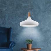 Eglo Sabinar Pendant Light 400Mm Wood White