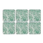 Pimpernel Tapestry Sage Coasters 6 Pack image