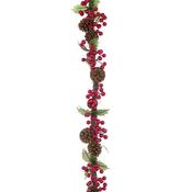 Berry Pinecone Garland 182Cm image