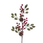 Holly With Berry &amp; Pinecone Spray image