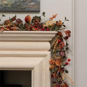 Floralsilk Autumn Daisy &amp; Berry Garland image