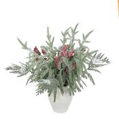Snowy Pine &amp; Berry In Pot 43Cm image