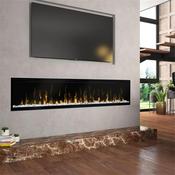 Ignite 74" Frameless Optiflame Inset Electric Fire 1-2Kw Crystal Fuel Bed
