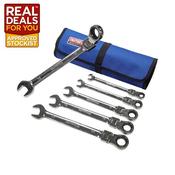 Faithfull Ratchet Combination Spanner Set 6 Piece