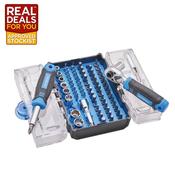 Faithfull Screwdriver Bit &amp; Socket Set 78 Piece image