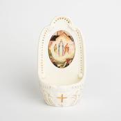 Knock Apparition Ceramic Holy Water Font