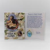 St Joseph Prayer card and medal image