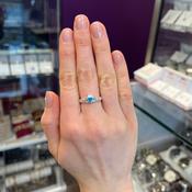 December Claddagh - Blue Zircon