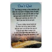 Don't Quit - Poem Card