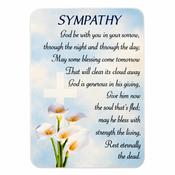 'SYMPATHY'  PRAYER CARD image