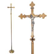 Processional Golden Brass Cross