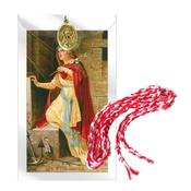 St Philomena Cord with Prayer Card and Medal