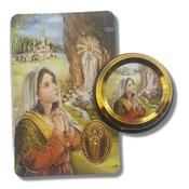 Our Lady of Lourdes Car Plaque &amp;amp; Prayer Card image