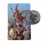 Saint Michael Metal Token and Prayer Card