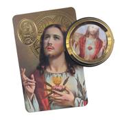 Sacred Heart Car Plaque &amp;amp; Prayer Card image