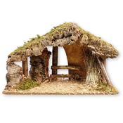 Illuminated Nativity Scene Shed with LED Lights image