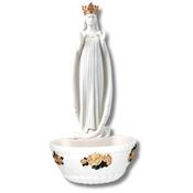 Lady of Knock Resin Holy Water Font – Veronese Style with Marble Effect