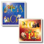 Peace and Hope Christmas Cards with Gold Foil – Pack of 6 image