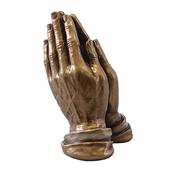 Praying Hands Resin Statue – Veronese Style with Two-Tone Bronze Finish