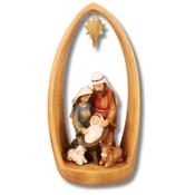 Hand-Painted Resin Nativity Arch with Star - 12 Inch image
