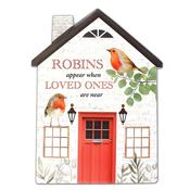 Robins Appear When Loved Ones Are Near Porcelain Plaque with Stand and Hanger