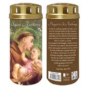 Pack of 2 Saint Anthony LED Battery Devotional Candles – Weatherproof with Timer
