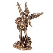 St. Michael Resin Statue – Veronese Style with Two-Tone Bronze Finish