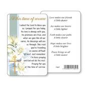 At This Time of Sorrow Grief Verse Card