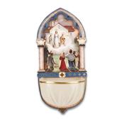 Knock Wood Holy Water Font with Luminous Bowl