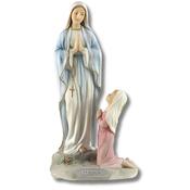 Lourdes Grotto Resin Statue - Veronese Style, Hand- Painted image