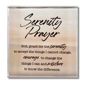 Serenity Prayer Glass Block Paperweight