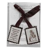 Brown Wool Scapular with Leaflet