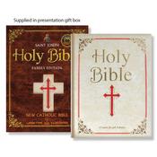Family Bible De-Luxe Large Type – Saint Joseph Edition (Gift Boxed, Illustrated Hardback) image