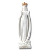 Our Lady of Knock Statue 8 Inch – Veronese White Resin Marble Effect