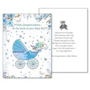 Baby Congratulations Card for a Boy – 3D Design image